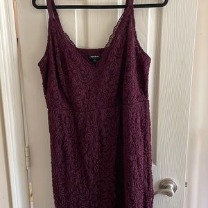 Purple eggplant stretch torrid dress
